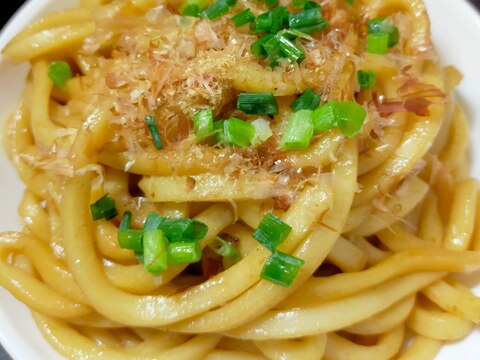 具なしの簡単焼きうどん♪